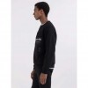 REPLAY CREWNECK SWEATSHIRT WITH OUTDOOR PRINT BLACK