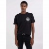 REPLAY T-SHIRT WITH MOTORCYCLE CLUB PRINT BLACK