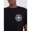 REPLAY T-SHIRT WITH MOTORCYCLE CLUB PRINT BLACK