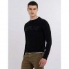 REPLAY SWEATER IN COTTON AND CASHMERE WITH PRINT BLACK