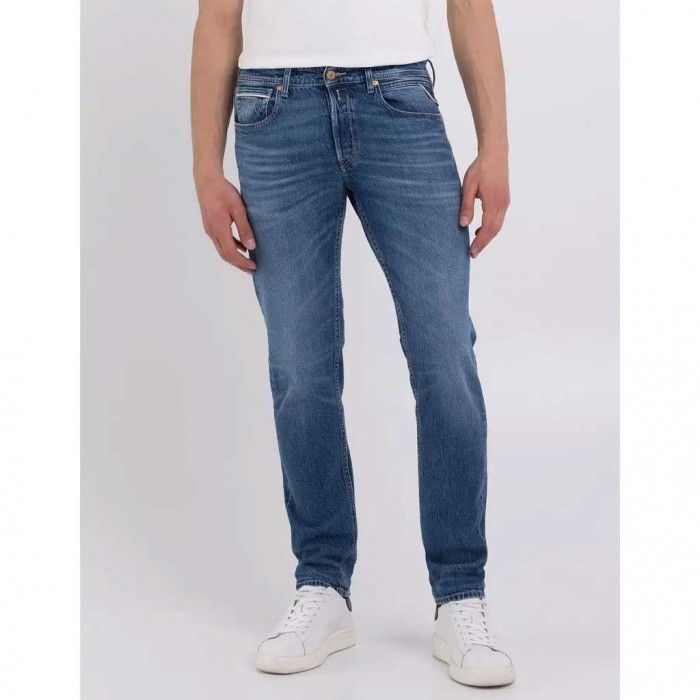 REPLAY STRAIGHT FIT GROVER JEANS MEDIUM BLUE