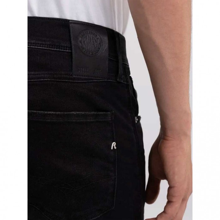 REPLAY SLIM FIT ANBASS JEANS BLACK