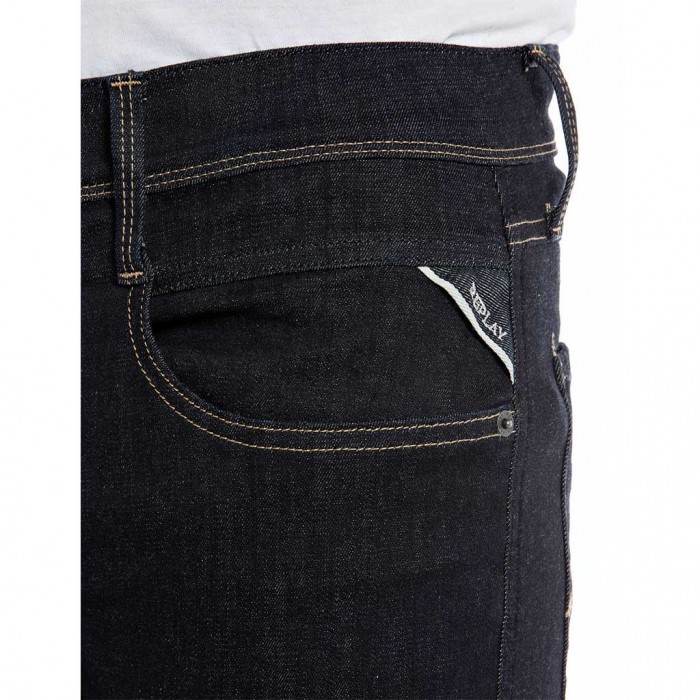 REPLAY SLIM FIT ANBASS JEANS BLUE BLACK