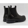 REPLAY MEN'S VEGA LEA LEATHER CHELSEA BOOTS BLACK