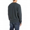 REPLAY CREW-NECK SWEATSHIRT PETROL