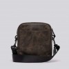 REPLAY VINTAGE-LOOK CROSSBODY BAG BROWN