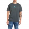 REPLAY MAN T SHIRT GREY/GREEN