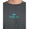 REPLAY MAN T SHIRT GREY/GREEN