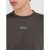 REPLAY JERSEY T-SHIRT WITH LOGO GRAY