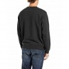 REPLAY REGULAR-FIT CREW-NECK SWEATSHIRT BLACK