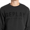 REPLAY REGULAR-FIT CREW-NECK SWEATSHIRT BLACK