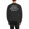 REPLAY REGULAR-FIT SWEATSHIRT WITH LETTERING BLACK