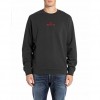 REPLAY Crewneck sweatshirt with print BLACK