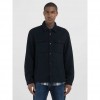 REPLAY WOOL-BLEND SHIRT JACKET WITH POCKETS BLUE