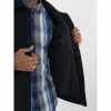 REPLAY WOOL-BLEND SHIRT JACKET WITH POCKETS BLUE