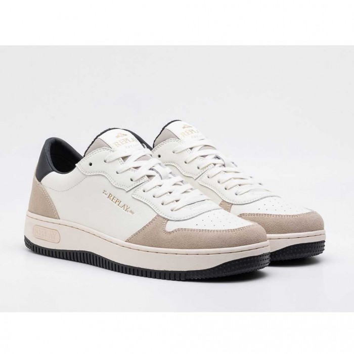 REPLAY MAN SHOES WHITE/BEIGE