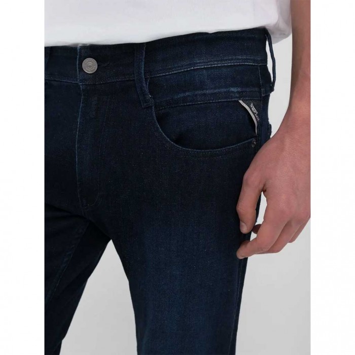 REPLAY ANBASS SLIM-FIT JEANS DARK BLUE