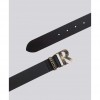 REPLAY MONOGRAM-BUCKLE BELT BLACK 1