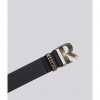 REPLAY MONOGRAM-BUCKLE BELT BLACK 1