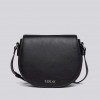 REPLAY SOLID-COLOUR SADDLE BAG BLACK