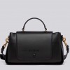 REPLAY FLAP HANDBAG BLACK