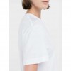 REPLAY WOMAN CREW-NECK JERSEY T-SHIRT WHITE