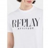 REPLAY PRINTED JERSEY T-SHIRT WHITE