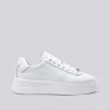 REPLAY UNIVERSITY W JOY LEATHER SNEAKERS WITH MONOGRAM WHITE