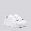 REPLAY UNIVERSITY W JOY LEATHER SNEAKERS WITH MONOGRAM WHITE