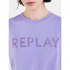 REPLAY CREW-NECK JERSEY T-SHIRT LILA