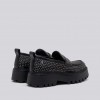 REPLAY NUMB STUDDED PLATFORM LOAFERS BLACK