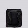 REPLAY HAMMERED-EFFECT CROSSBODY BAG BLACK