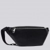 REPLAY UNISEX HAMMERED-EFFECT PU BELT BAG BLACK