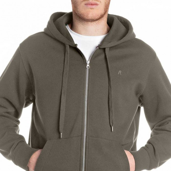 REPLAY MAN ZIPHOOD GREEN