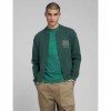REPLAY FULL-ZIP PULLOVER WITH LETTERING GREEN