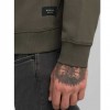REPLAY COTTON-BLEND CREW-NECK SWEATSHIRT DARK GREEN REPLAY COTTON-BLEND CREW-NECK SWEATSHIRT DARK GREEN