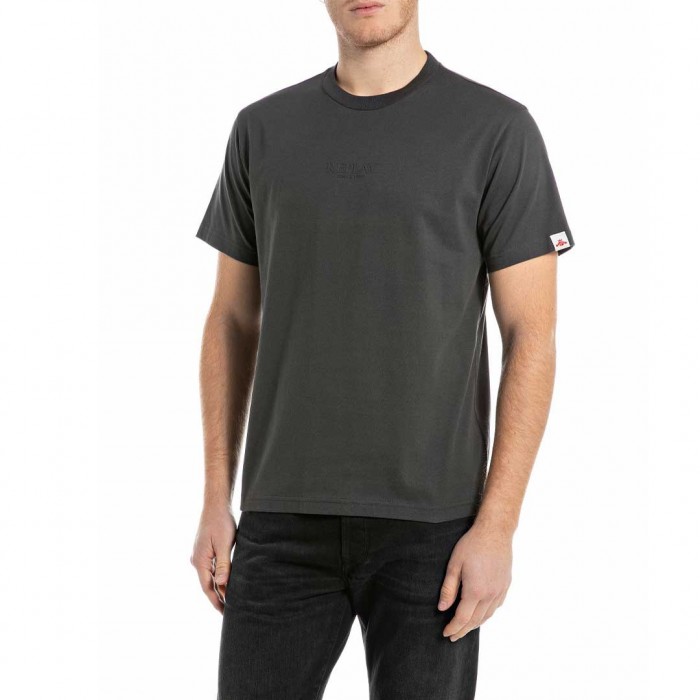REPLAY MAN T SHIRT DARK GRAY