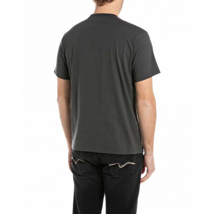 REPLAY MAN T SHIRT DARK GRAY