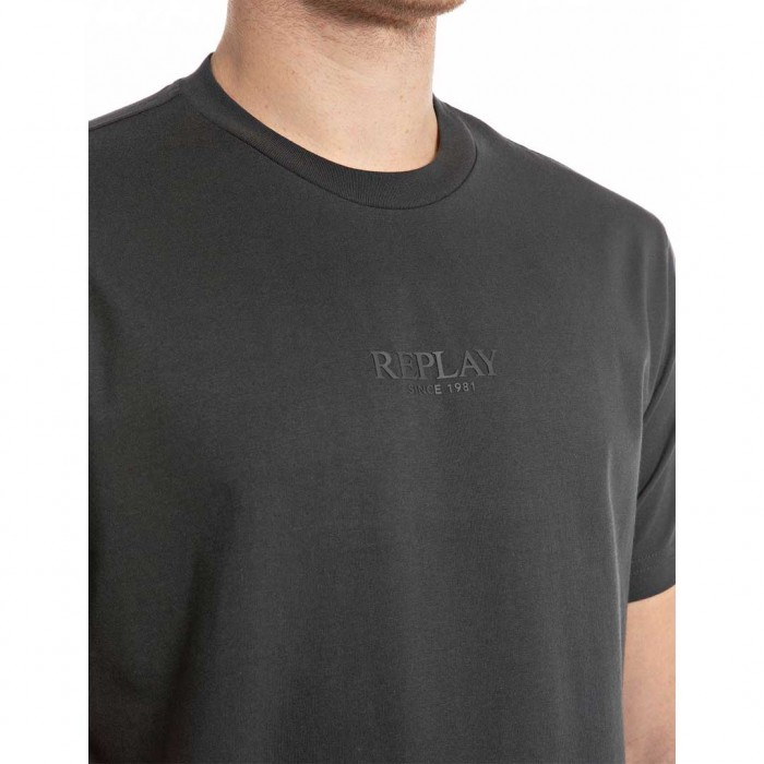 REPLAY MAN T SHIRT DARK GRAY