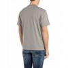 REPLAY MAN T SHIRT LOGO PRINT GRAY