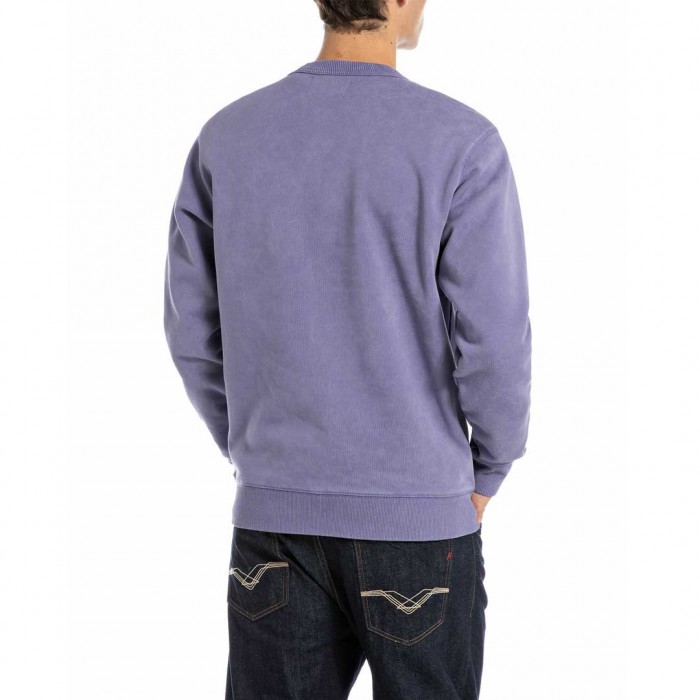 REPLAY MAN SWEATSHIRT LILA