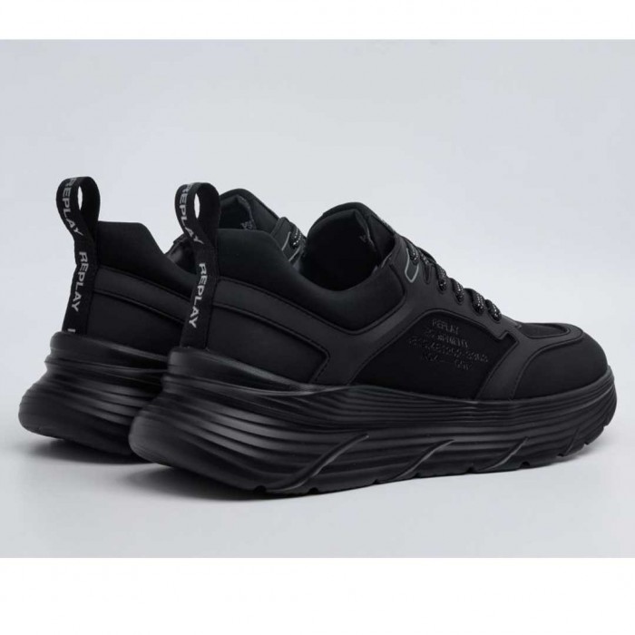 REPLAY MAN SPORTS SHOES BLACK