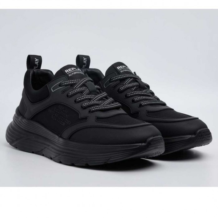REPLAY MAN SPORTS SHOES BLACK