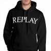 REPLAY COTTON HOODY BLACK REPLAY COTTON HOODY BLACK