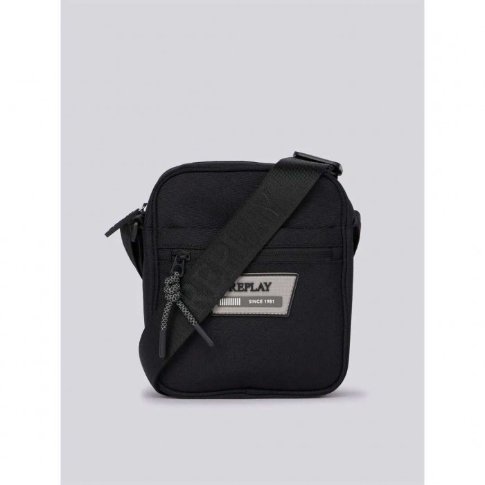 REPLAY SQUARE-SHAPED BAG BLACK