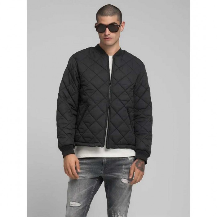 REPLAY REGULAR-FIT QUILTED JACKET BLACK