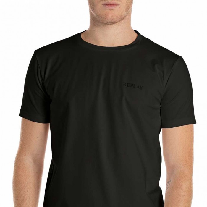 REPLAY SHORT-SLEEVED JERSEY T-SHIRT BLACK