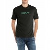 REPLAY MAN T SHIRT LOGO PRINT BLACK