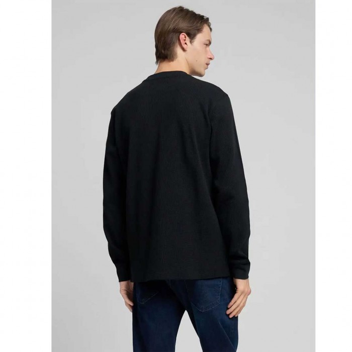 REPLAY REGULAR-FIT LONG-SLEEVED T-SHIRT BLACK