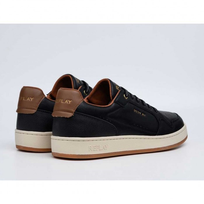 REPLAY MAN SHOES LOGO BLACK 1